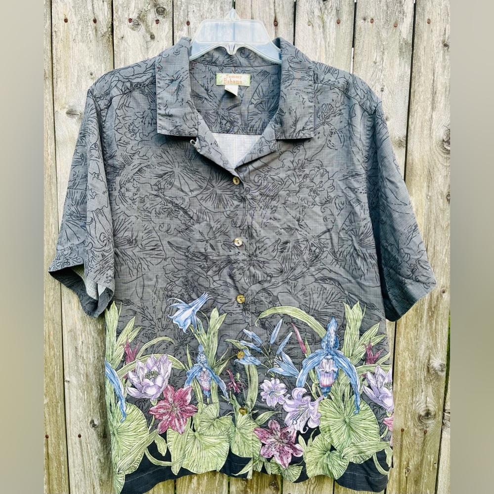 COPY - Tommy Bahama silk floral button up size large